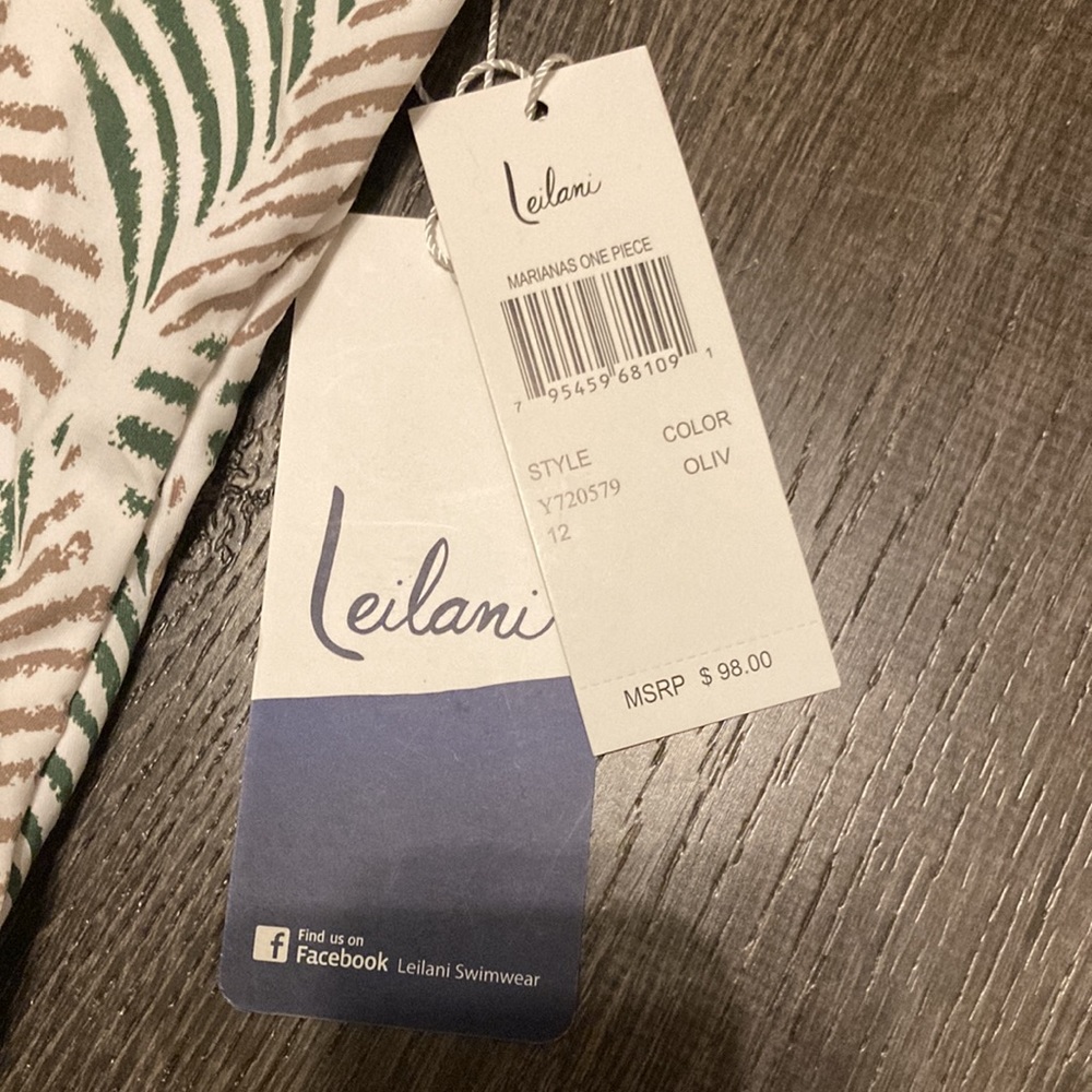 Leilani Marianas One Piece Swimsuit Size 12 NWT - Picture 3 of 5